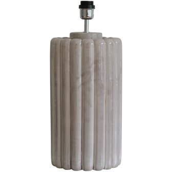 Biała ceramiczna lampa stołowa marmur Odessa - podstawa